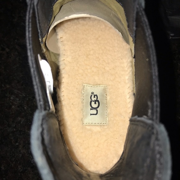 New UGG Briscoe Black Suede Boots, 11 - Picture 7 of 8